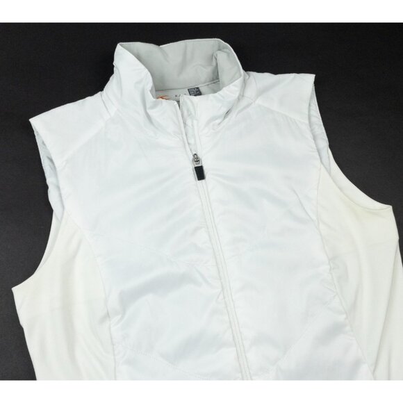 KJUS Radiation Vest Women's Small 36 White Full Zip Golf Puffer Lightweight - Picture 5 of 16
